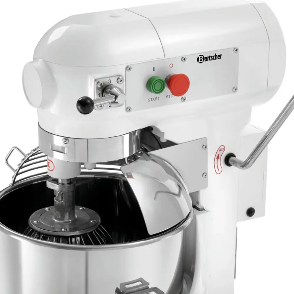 Bartscher Planeetmenger | 9kg/30l | 3 Snelheden | Vaste Kop | Verwijderbare Kom | 1.1kw (230v) | 470x530x855(h)mm