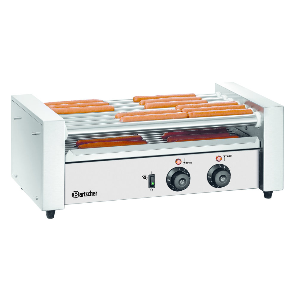 Bartscher Worstjesrolgrill 7181 | Elektrisch | Cap. 7 Rollen | 230v | 600x320x230(h)mm