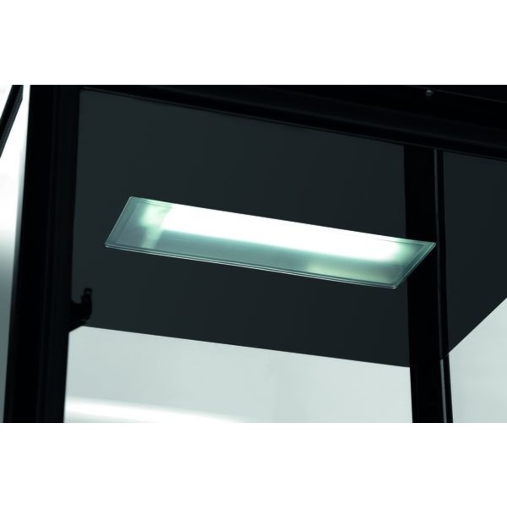 Bartscher Koelvitrine | 98l | Zwart | +2°c/+12°c | 5 Schappen | 435x385x1105(h)mm
