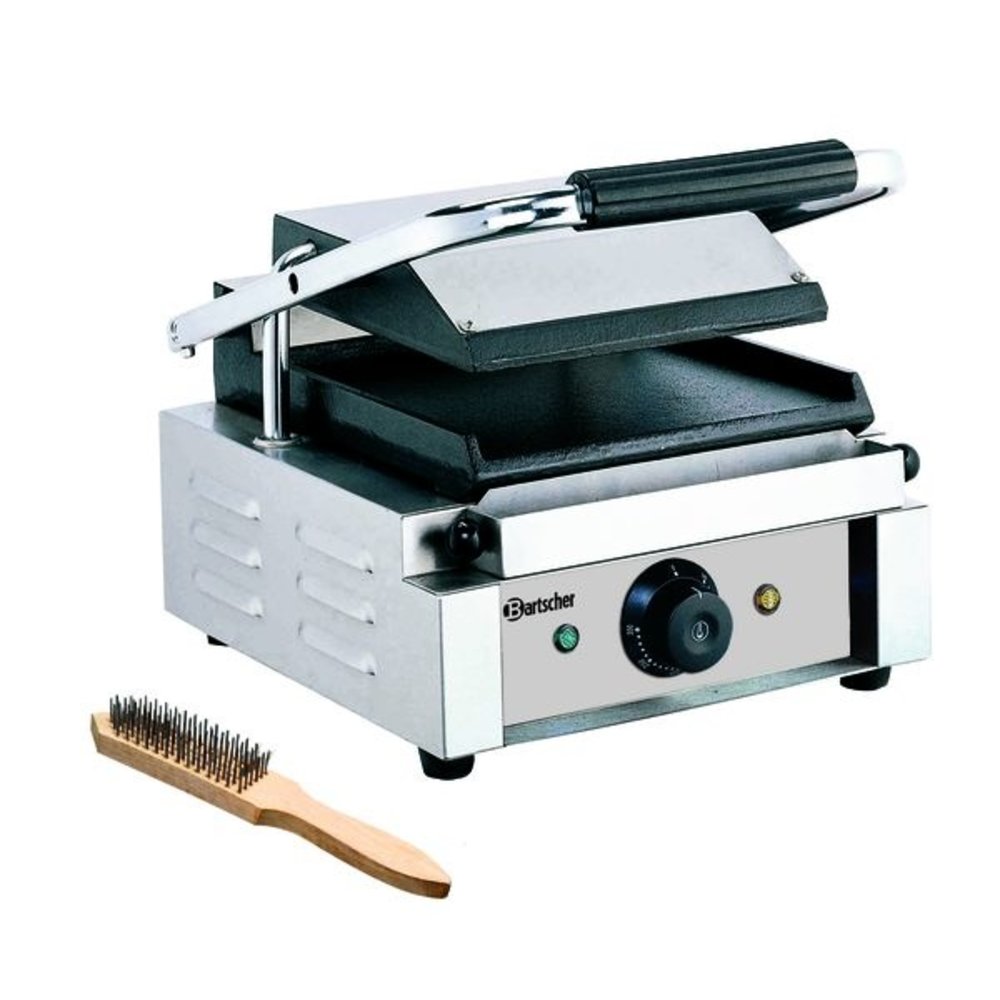 Bartscher Contactgrill 1800 1G | Glad | 1.8kw | Grillplaat Gietijzer/geëmailleerd | 290x395x210(h)mm