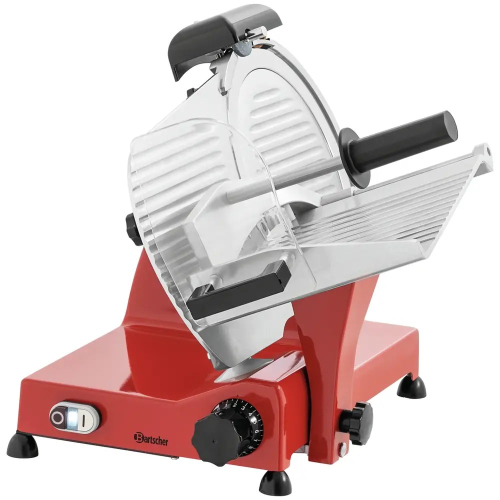 Bartscher Vleessnijmachine | Mes ø300mm | Capaciteit 230x175mm | Snijdikte 1-15mm | 0,2kw (230v) | 460x350x450(h)mm