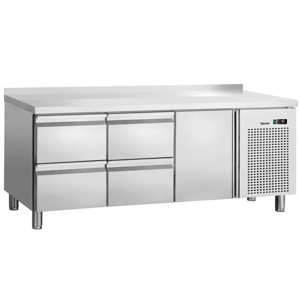 Bartscher Koelwerkbank | 420l | 1 Deuren + 4 Laden (1/1 Gn) | 0°c/+10°c | Geforceerd | 1792x700x850(h)mm