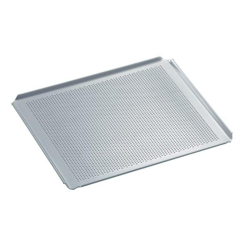 Bartscher Bakplaat Geperforeerd Aluminium 2/3 | 4 Zijden Met Opstaande Rand | 354x325x10(h)mm