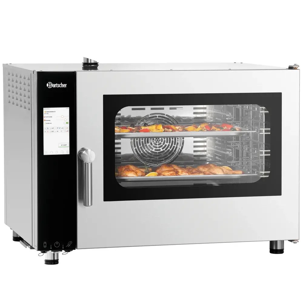 Bartscher Combisteamer | Silversteam2 | Elektrisch | 5 Niveaus (1/1 Gn) | 50°c/300°c | 6.3kw (400v) | Touchscreen | 905x840x680(h)mm