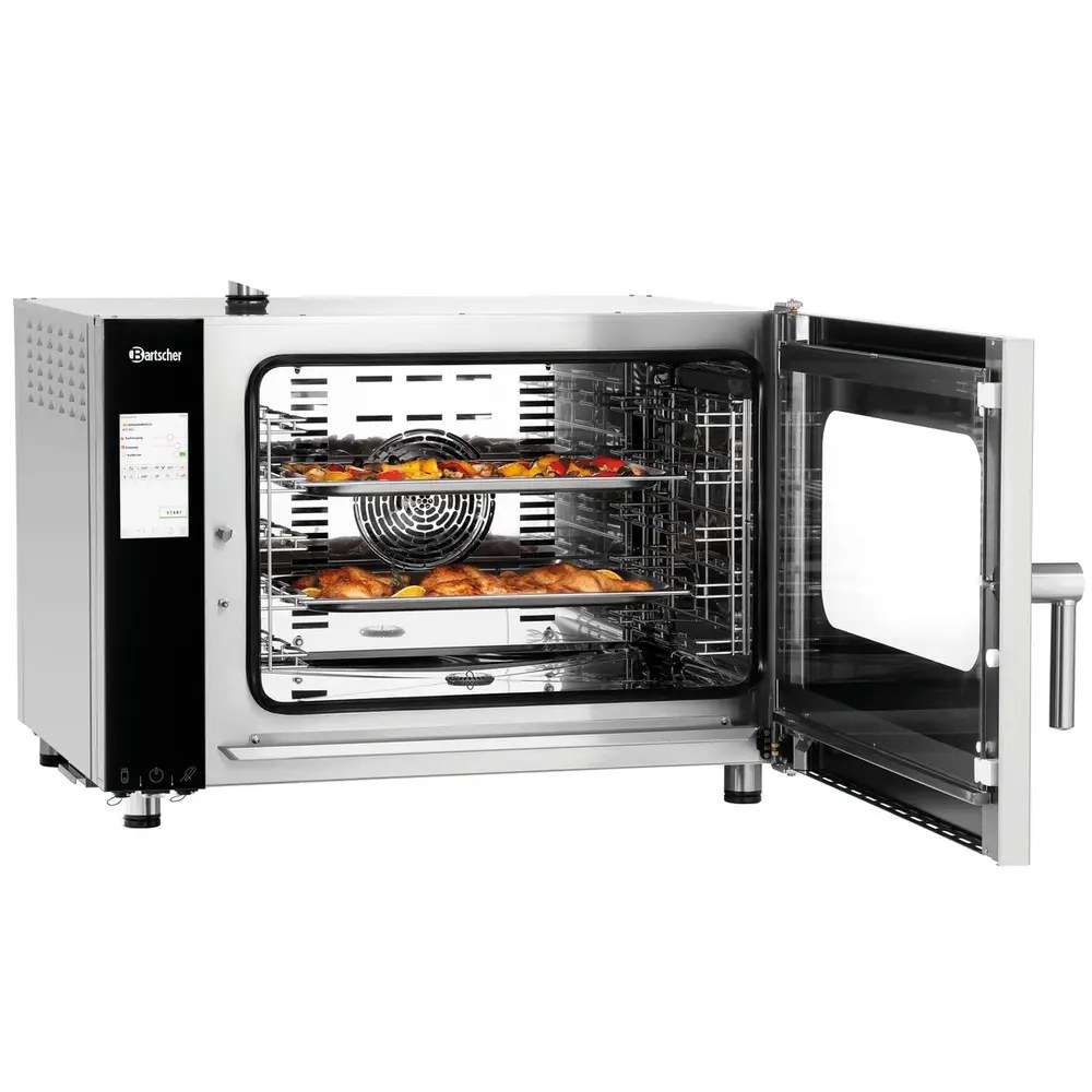 Bartscher Combisteamer | Silversteam2 | Elektrisch | 5 Niveaus (1/1 Gn) | 50°c/300°c | 6.3kw (400v) | Touchscreen | 905x840x680(h)mm