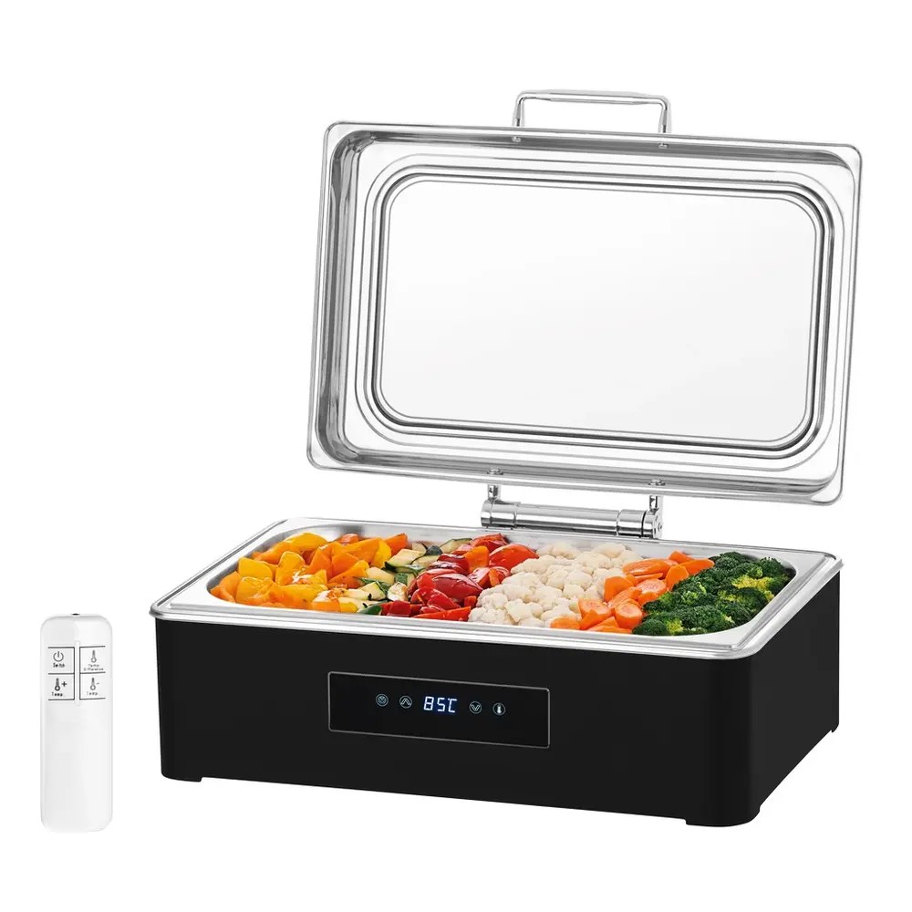 Bartscher Chafing Dish | Elektrisch | 1/1 GN | 40°c/90°c | 0.5kw (230v) | Touchbediening + Afstandsbediening | 560x425x225(h)mm