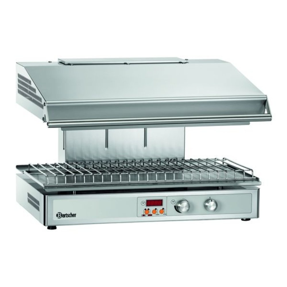 Bartscher Salamander | Hi-light Lift | Elektrisch | Rvs 700-2z | 6kw | Infrarood Warmtestraler | 745x590x515(h)mm