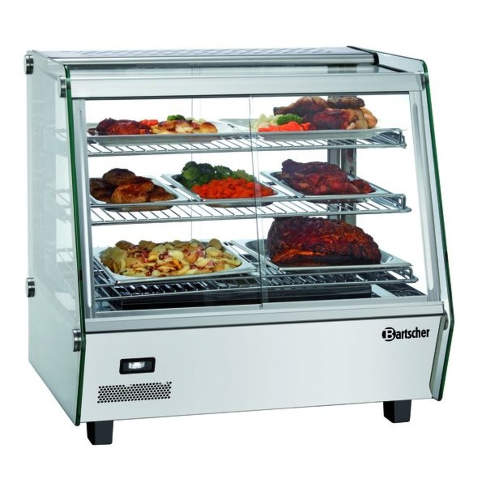 Bartscher Warmhoudvitrine | Deli Plus I-d | 120l | 1.1kw | Schuifdeuren Beiden Zijden | 690x590x685(h)mm