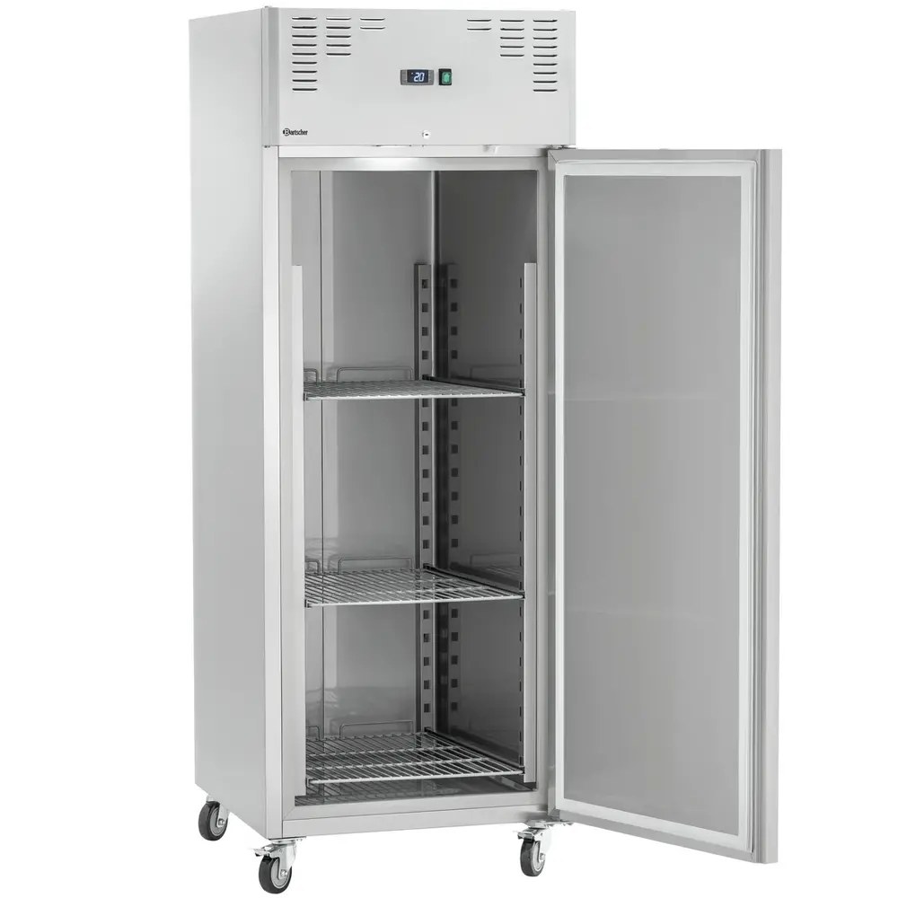 Bartscher Koelkast | 650l (2/1 Gn) | Rvs | 0°c/+8°c | Geforceerd | Wielen (geremd) | 740x835x2050(h)mm