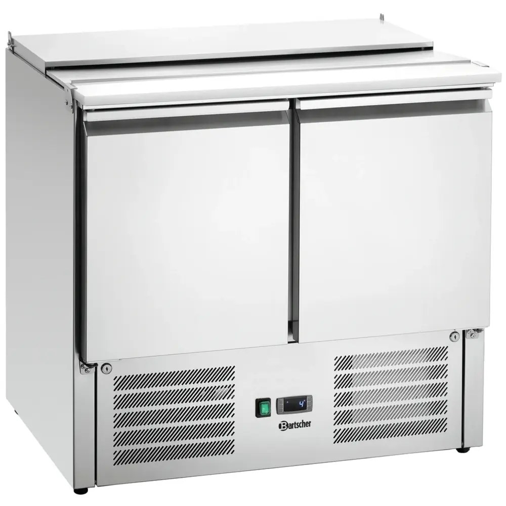Bartscher Saladette | 260l | 2 Deuren (1/1 Gn) | Boven 2x 1/1 GN + 3x 1/6 GN | 0°c/+10°c | Geforceerd | Klapdeksel | 910x700x887(h)mm