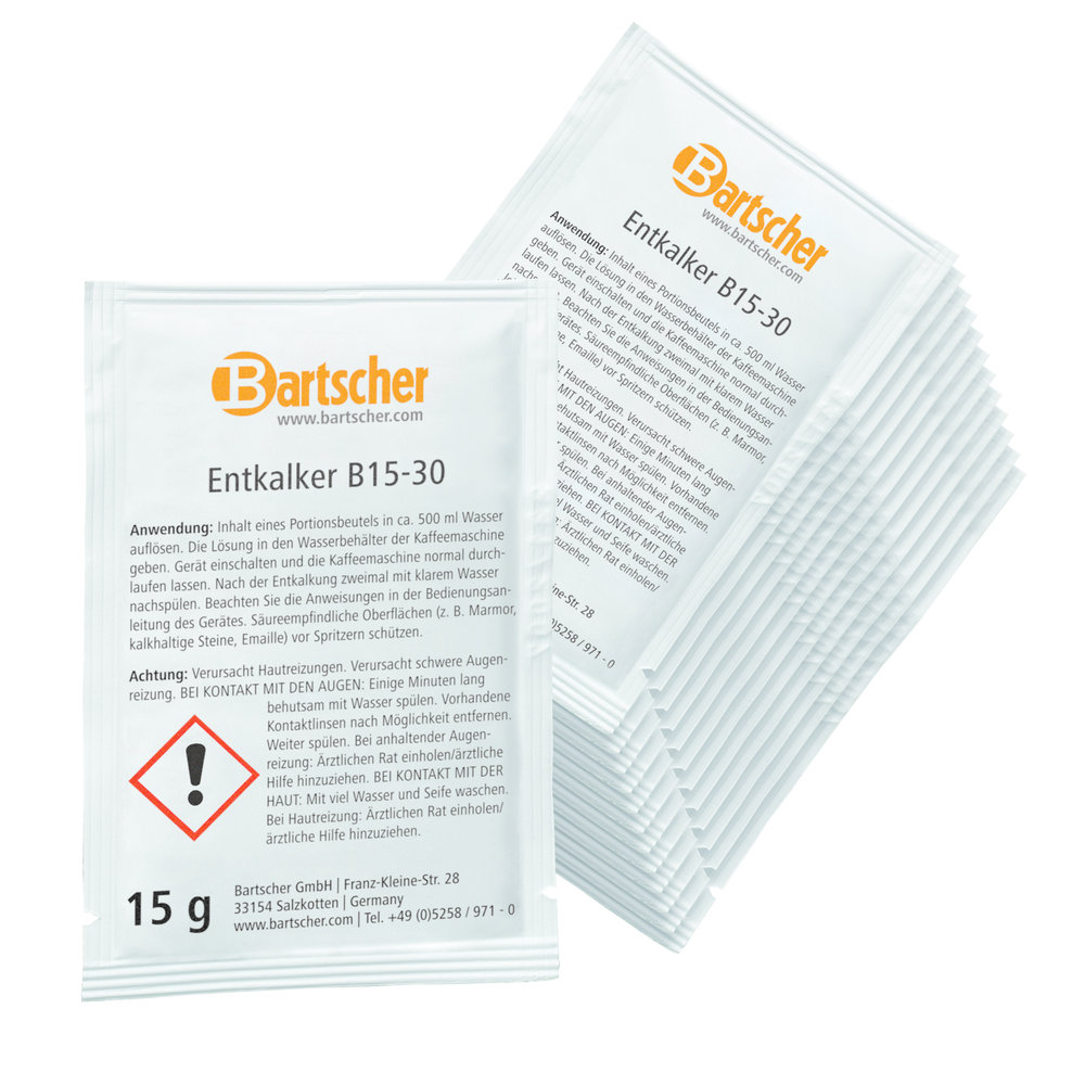 Bartscher Ontkalker B15-30 | Voor Koffiemachines | 30x 15g