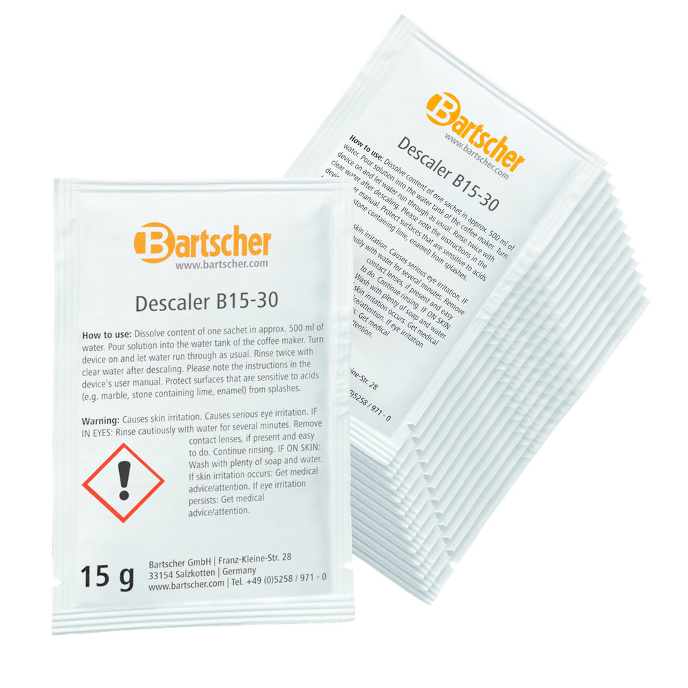 Bartscher Ontkalker B15-30 | Voor Koffiemachines | 30x 15g