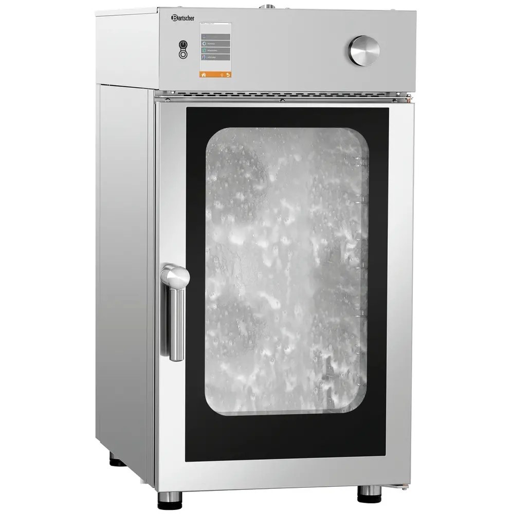 Bartscher Combisteamer | Silversteam | Elektrisch | 10 Niveaus (1/1 Gn) | 50°c/300°c | 13.8kw (400v) | Zelfreiniging | Touchscreen | 520x880x1012(h)mm
