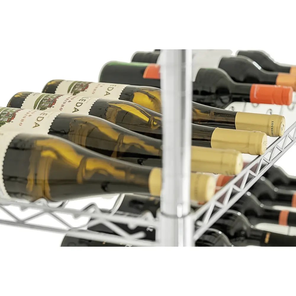 Bartscher Wijnrek | Staal | 5 Niveaus (130x 75cl) | Verstelbaar | Zelfmontage | 910x355x1405(h)mm
