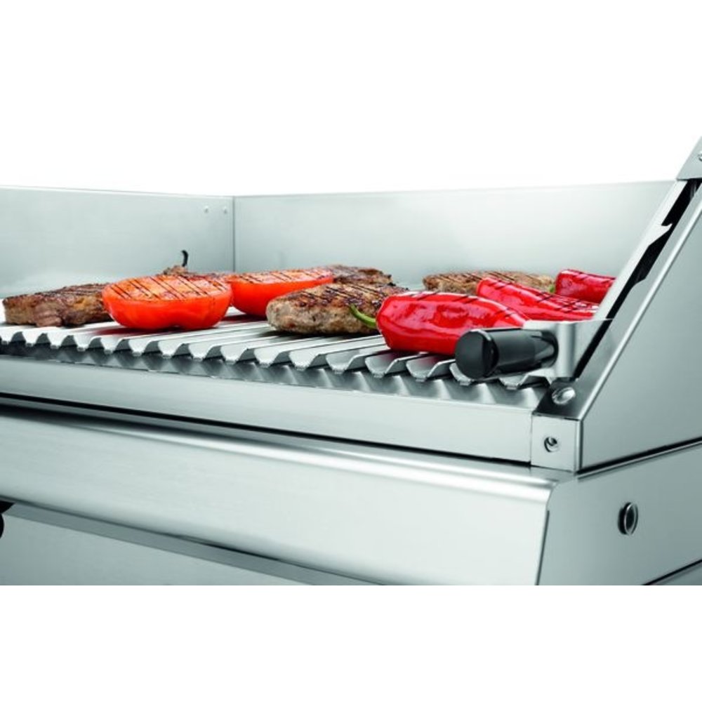 Bartscher Lavasteengrill | Rvs | Gas | 18kw | V Rooster | 800x700x850(h)mm