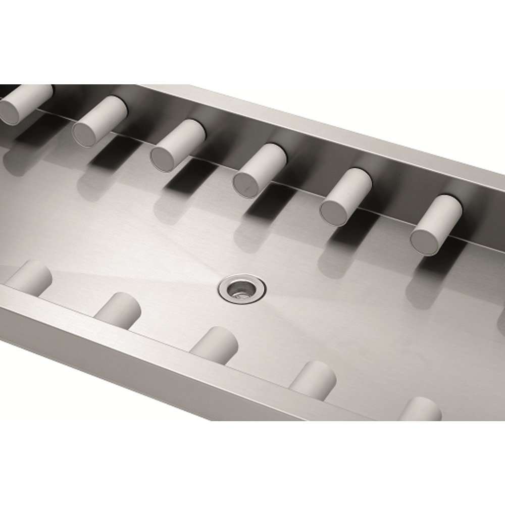 Bartscher Afvoertafel Kts5000 | 20 Transportrollen | 1600x645x900(h)mm
