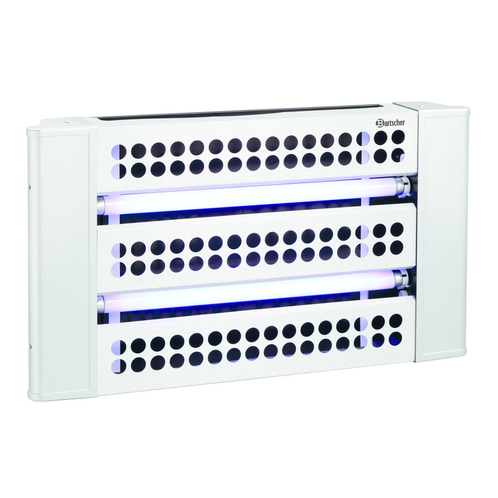 Bartscher Insectenverdelger | Staalgrijs | If-100 | 2x 15w Uv-a TL Buizen | 230v | 620x90x355(h)mm