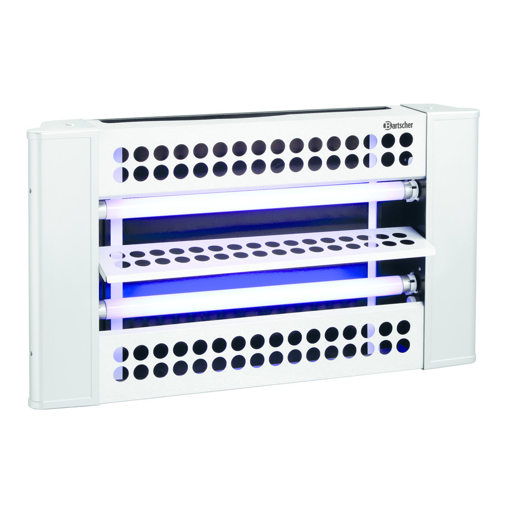 Bartscher Insectenverdelger | Staalgrijs | If-100 | 2x 15w Uv-a TL Buizen | 230v | 620x90x355(h)mm