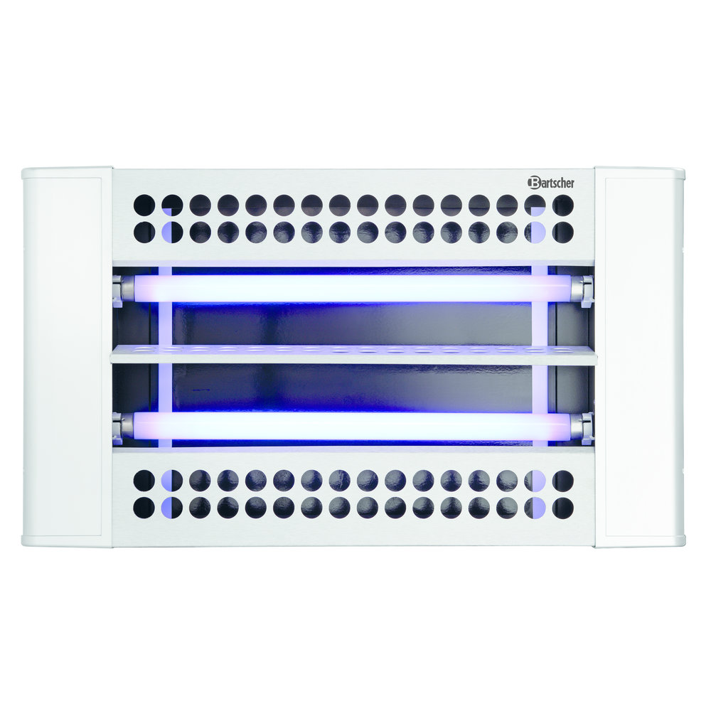 Bartscher Insectenverdelger | Staalgrijs | If-100 | 2x 15w Uv-a TL Buizen | 230v | 620x90x355(h)mm