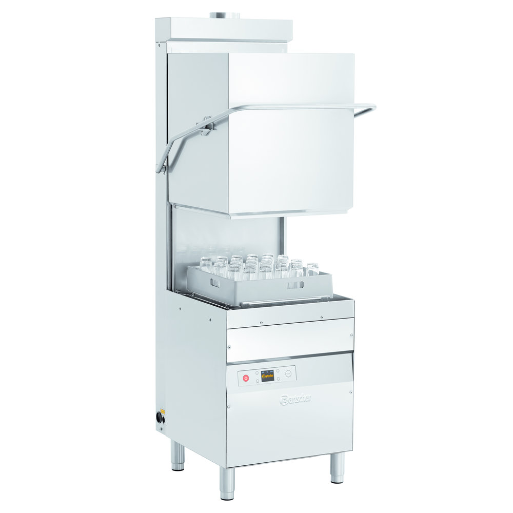 Bartscher Horeca Doorschuifvaatwasser DS 2501 Eco | Mand 500x500mm | Afvoerpomp | Zeeppomp | Naglanspomp | 720x805x2115(h)mm