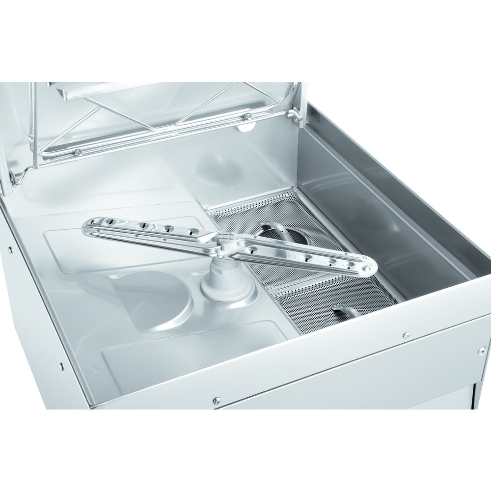 Bartscher Horeca Doorschuifvaatwasser DS 2501 Eco | Mand 500x500mm | Afvoerpomp | Zeeppomp | Naglanspomp | 720x805x2115(h)mm