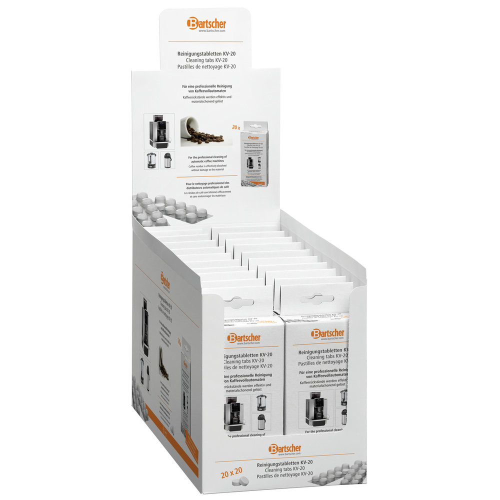 Bartscher Reinigingstabletten Kv-20 | Koffieapparaten | 20x 10 Tabletten