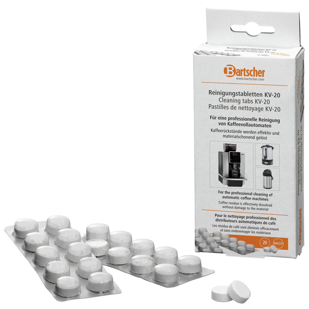 Bartscher Reinigingstabletten Kv-20 | Koffieapparaten | 20x 10 Tabletten