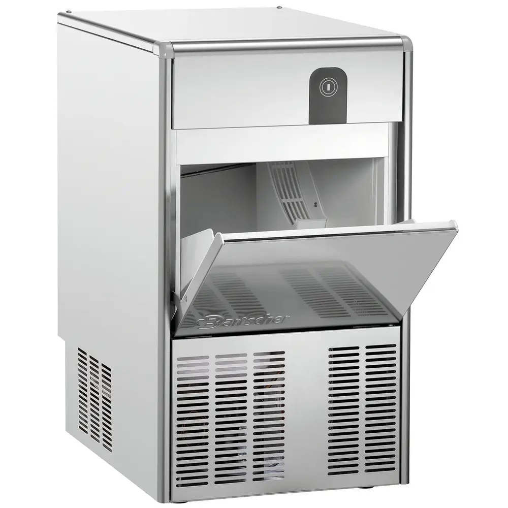Bartscher Ijsblokjesmachine | Holle Blokjes (21g) | 25kg/24u | Bunker 10kg | Luchtgekoeld | 400x545x690(h)mm
