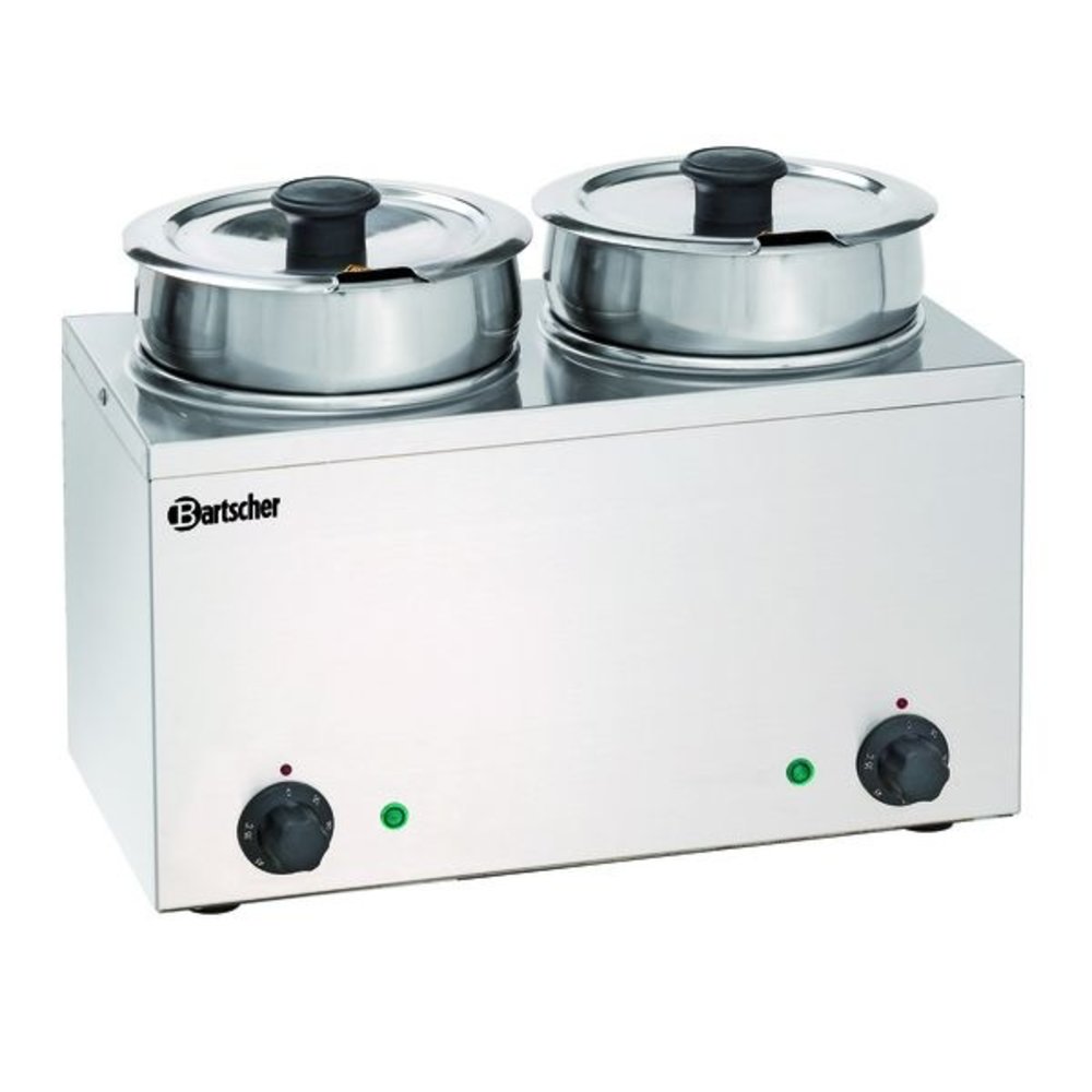 Bartscher Bain Marie | Hotpot | Rvs | 2x 3.5l | 230v | 415x210x320(h)mm