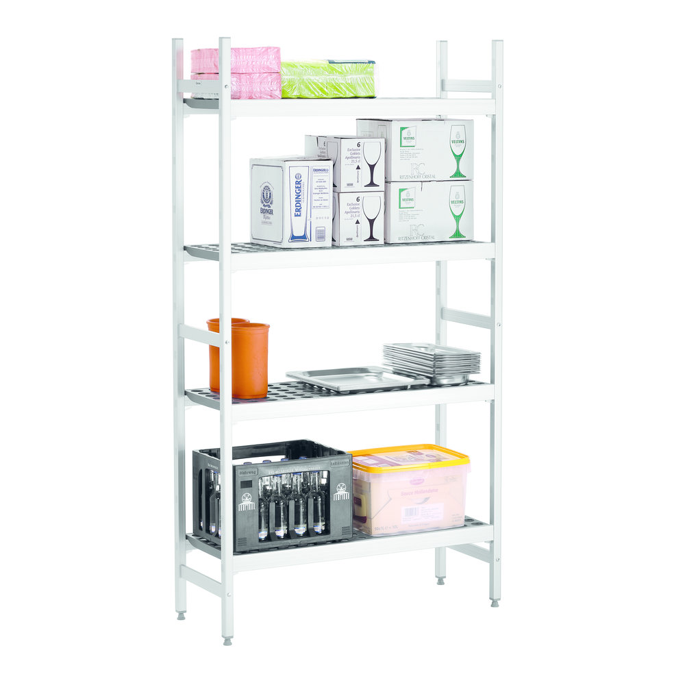 Bartscher Reksysteem Kit 1 | 4 Schappen | 1/1-1/2-1/3-2/3 GN | 960x360x1800(h)mm