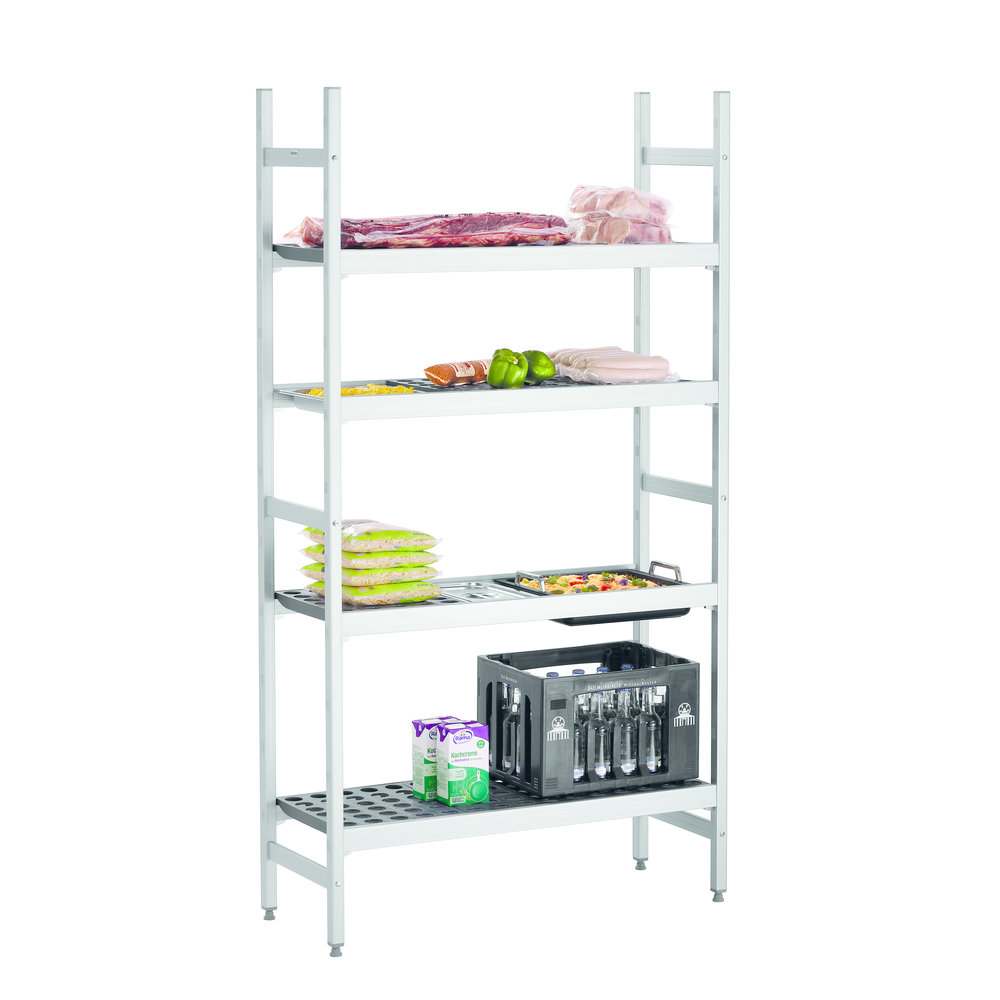 Bartscher Reksysteem Kit 1 | 4 Schappen | 1/1-1/2-1/3-2/3 GN | 960x360x1800(h)mm