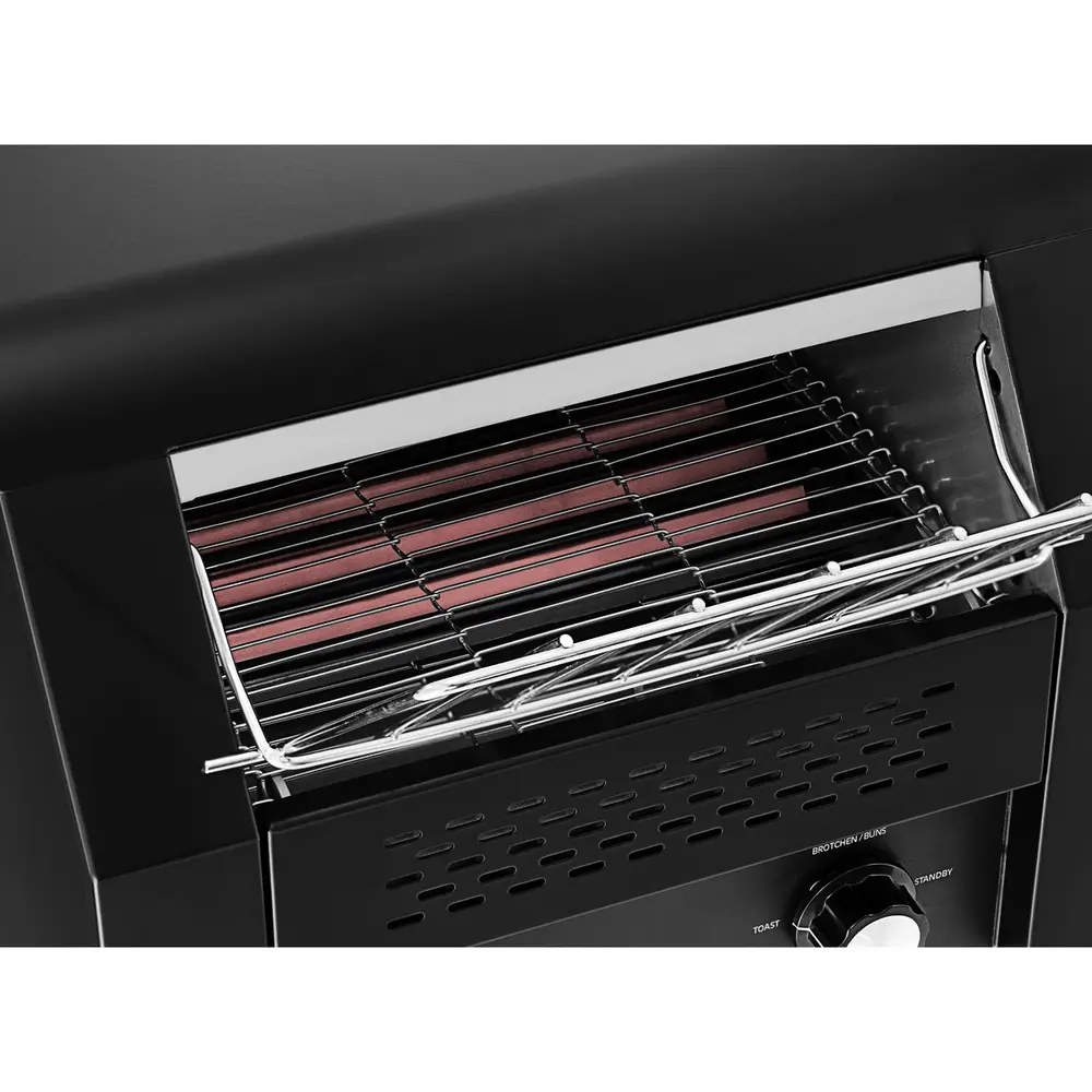 Bartscher Doorlooptoaster | Zwart | Dubbel | ≤150/u | 2.24kw (230v) | 370x420x390(h)mm