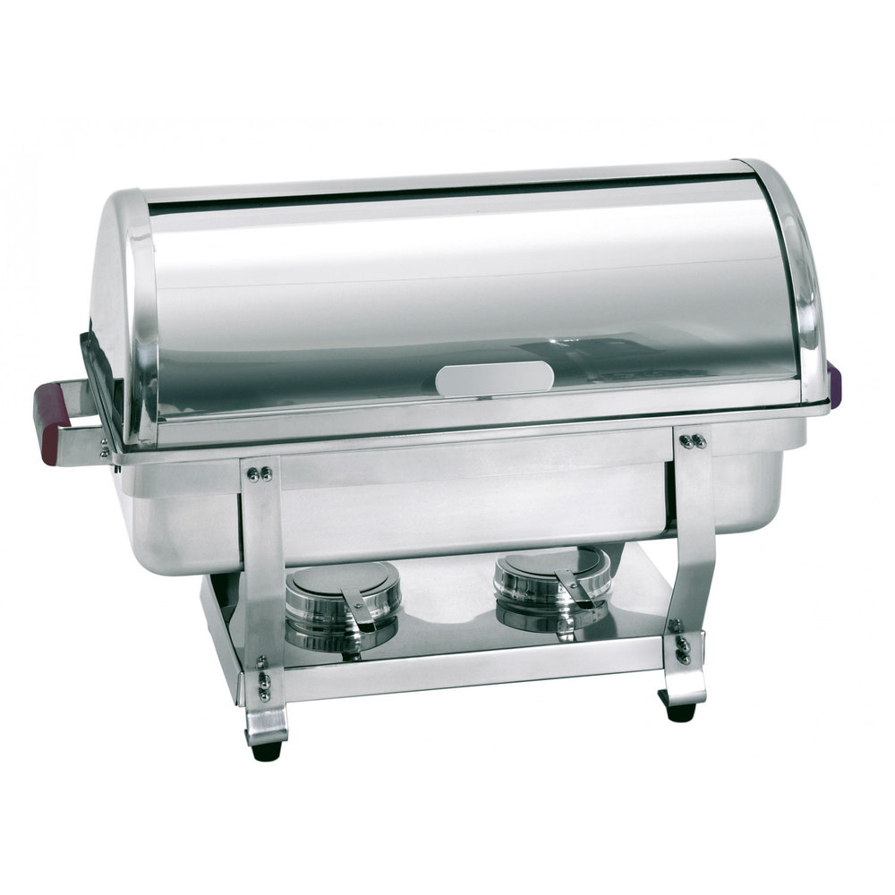 Bartscher Chafing-dish BP Rolltop Zilver | 1/1 GN | Met Grepen | 620x350x430(h)mm