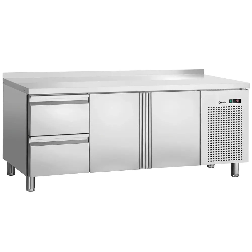 Bartscher Koelwerkbank | 420l | 2 Deuren + 2 Laden (1/1 Gn) | 0°c/+10°c | Geforceerd | 1792x700x850(h)mm