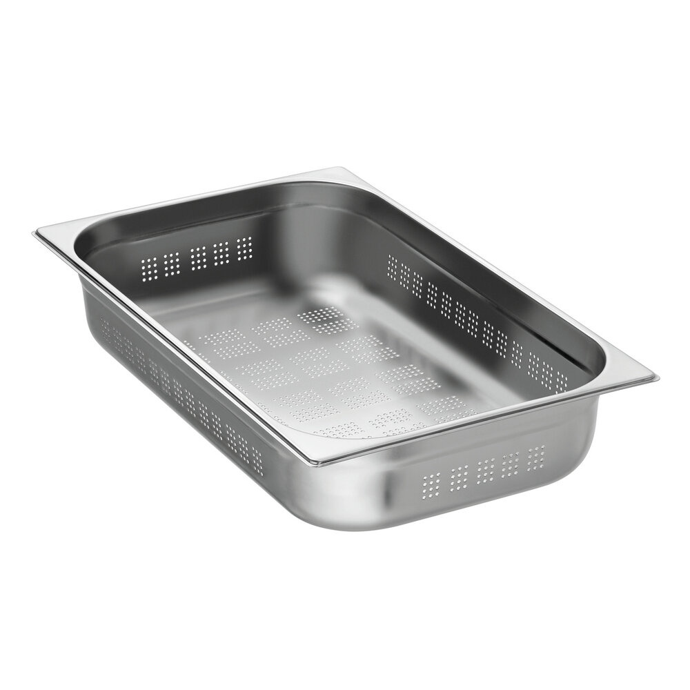 Bartscher Gn-bak | Top Line | Cns | 1/1 GN | Hoogte 100mm | Geperforeerd | 530x325x100(h)mm