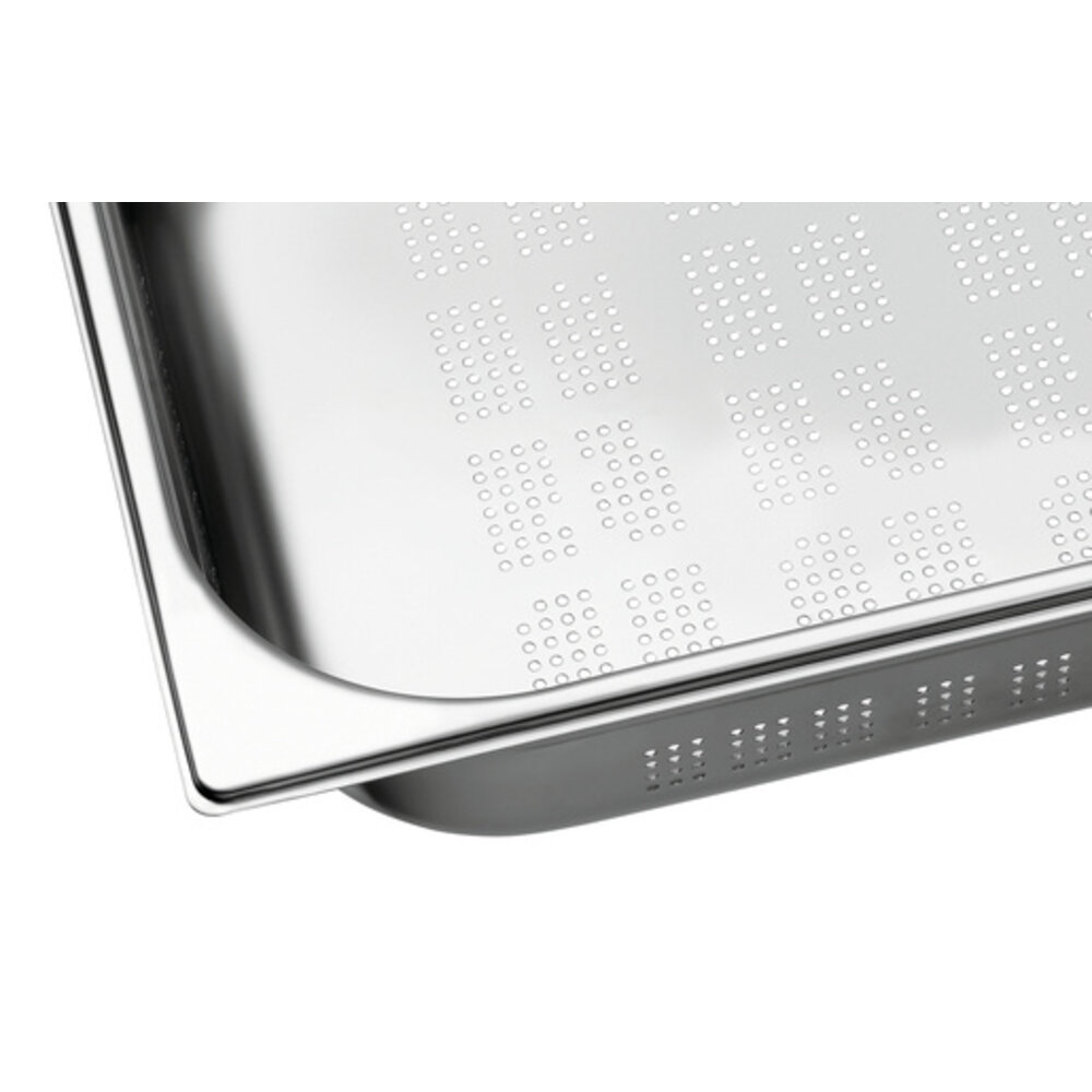 Bartscher Gn-bak | Top Line | Cns | 1/1 GN | Hoogte 100mm | Geperforeerd | 530x325x100(h)mm