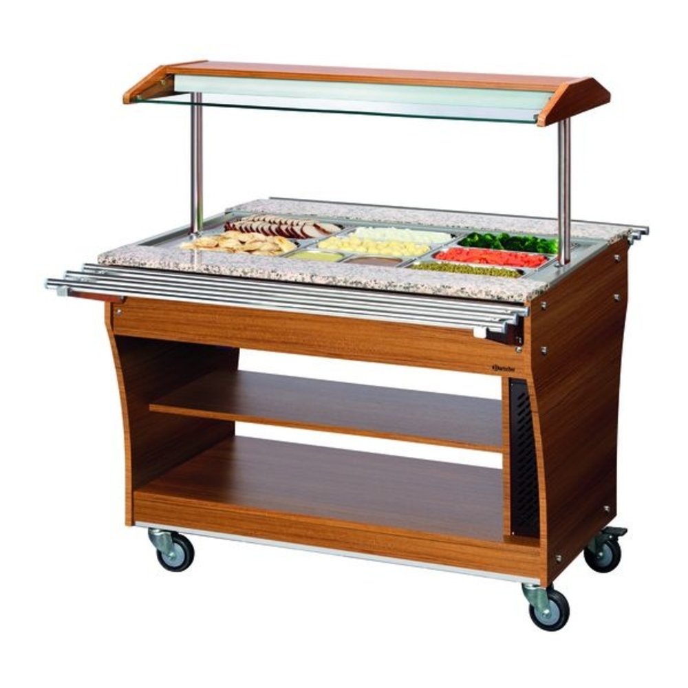 Bartscher Buffetwagen Warm | 3x 1/1 GN | 230v | 1200x880x1370(h)mm