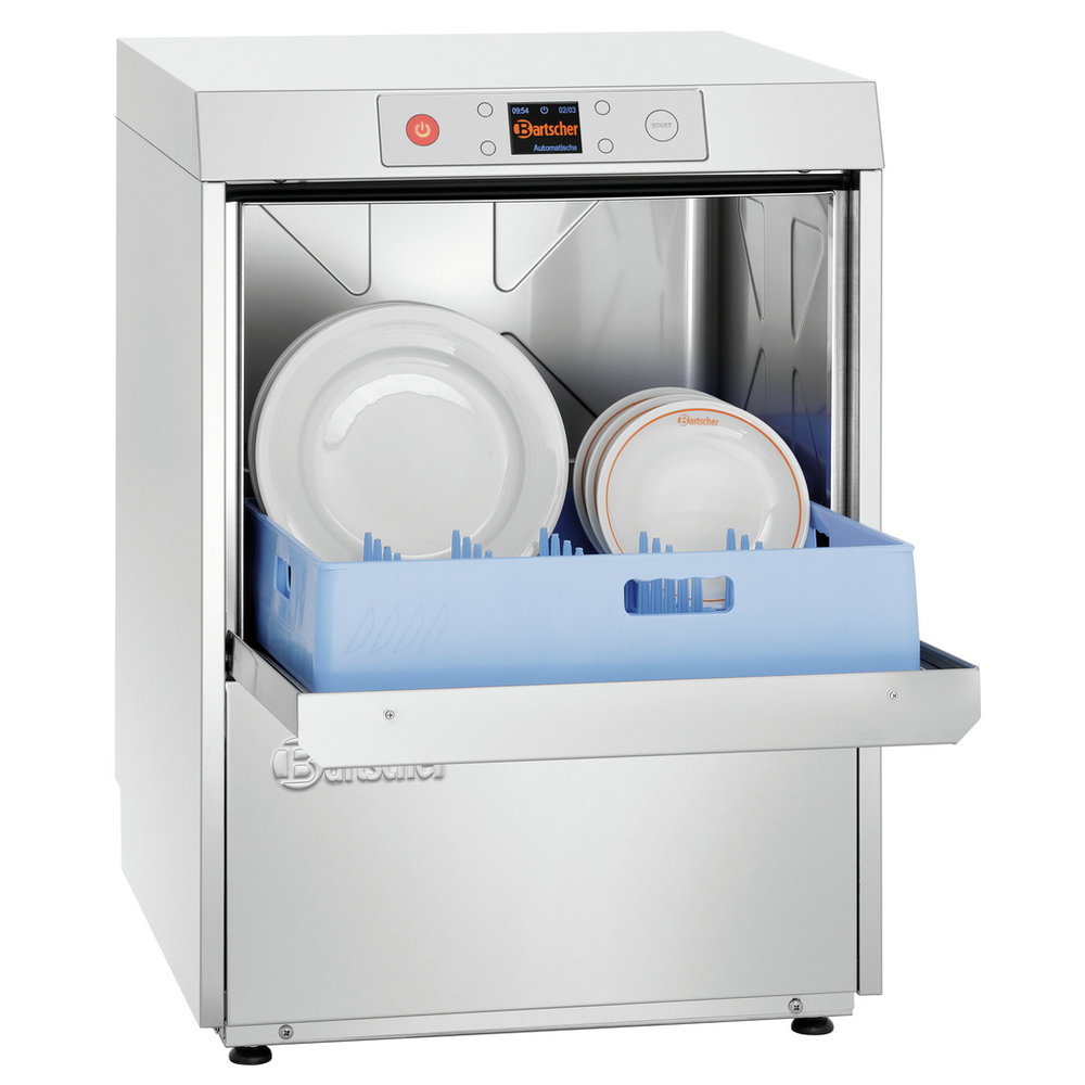Bartscher Horeca Vaatwasser | Ontsmetting | Mand 500x500mm | 400v | Afvoerpomp | Zeeppomp | Naglanspomp | 600x642x850(h)mm