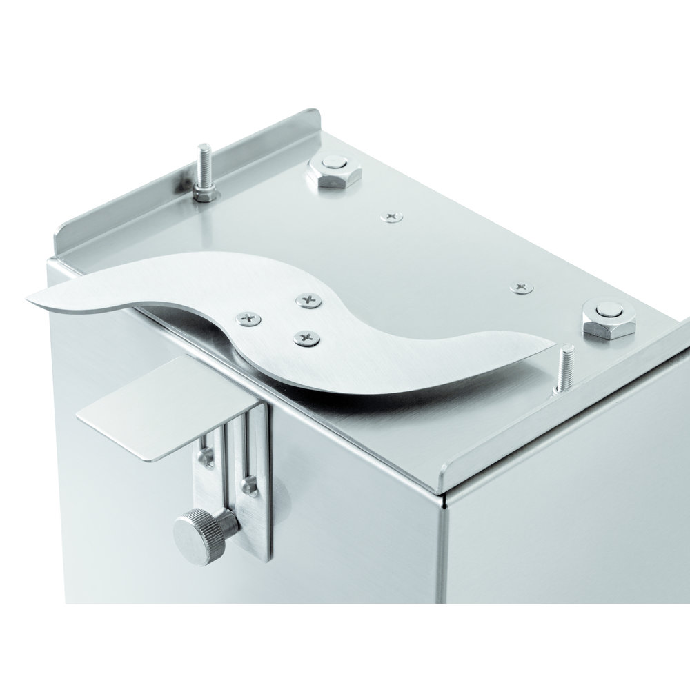 Bartscher Curryworst-snijder Elektrisch | Schijfdikte 5-35mm | 230v | 185x210x325(h)mm
