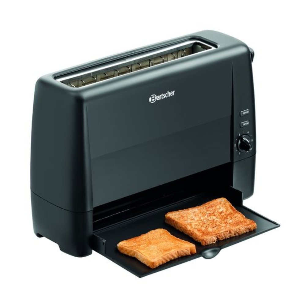 Bartscher Toaster | Ts20sli | Zwart | 1.3kw | 1 Sleuf | 405x152x268(h)mm