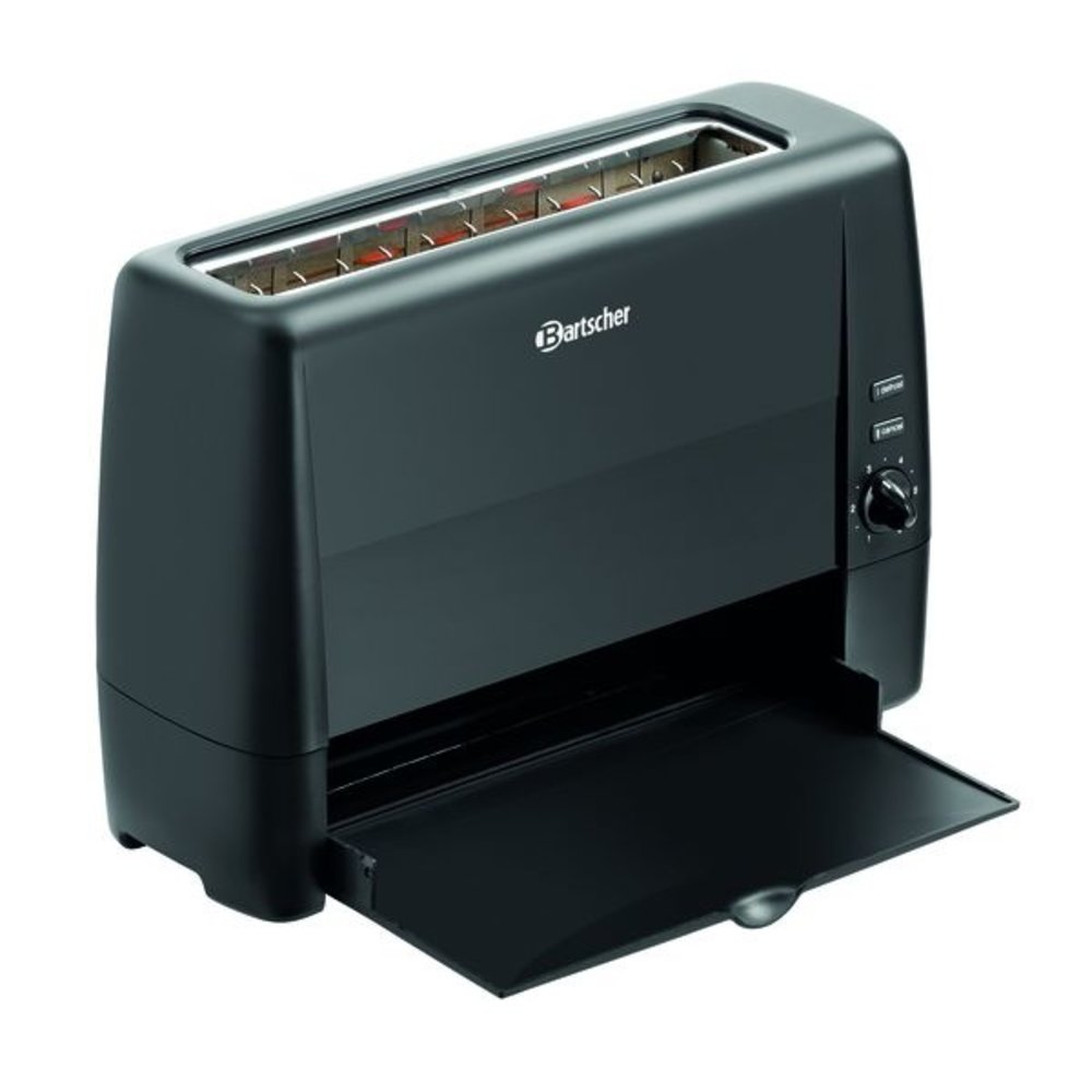 Bartscher Toaster | Ts20sli | Zwart | 1.3kw | 1 Sleuf | 405x152x268(h)mm