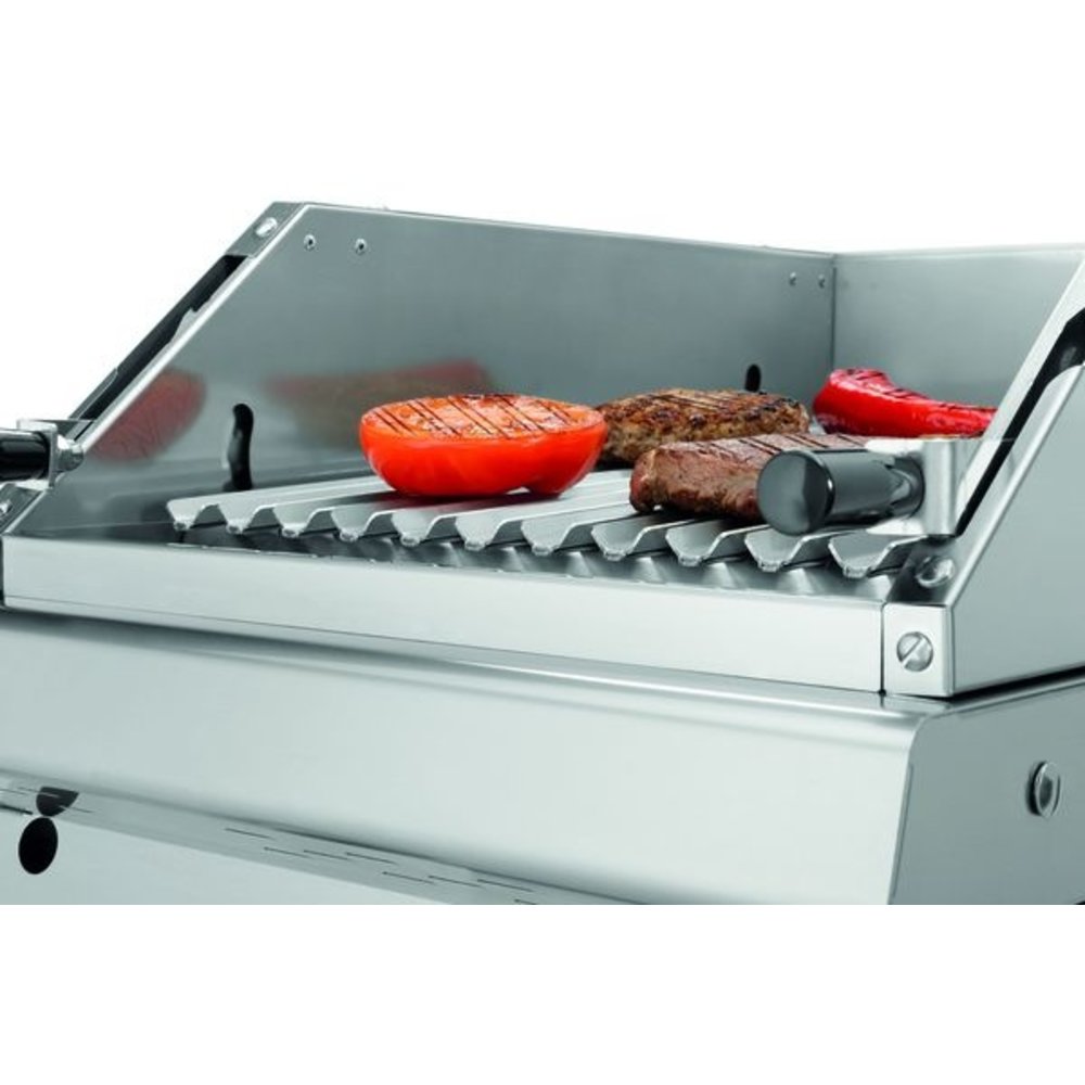 Bartscher Lavasteengrill | Rvs | Gas | 9kw | V Rooster | 400x700x850(h)mm