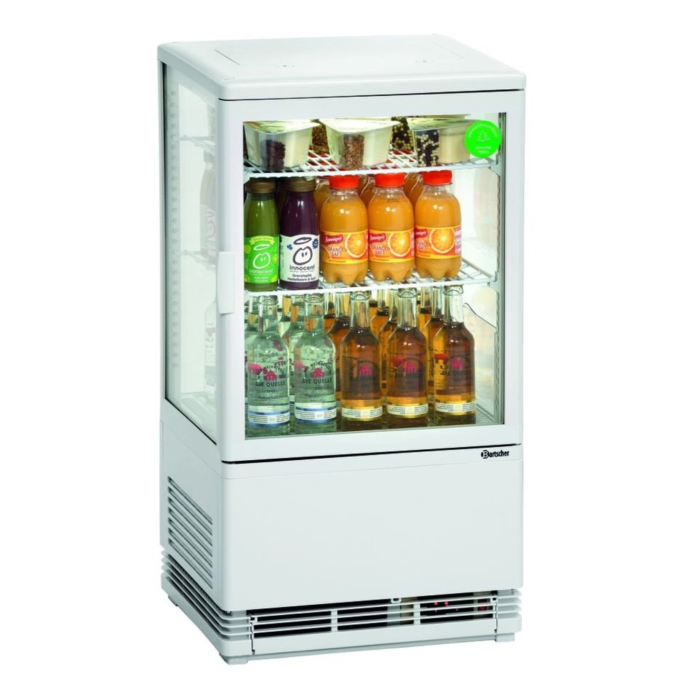 Bartscher Koelvitrine | 58l | Wit | +2°c/+12°c | 3 Niveaus | 435x385x805(h)mm