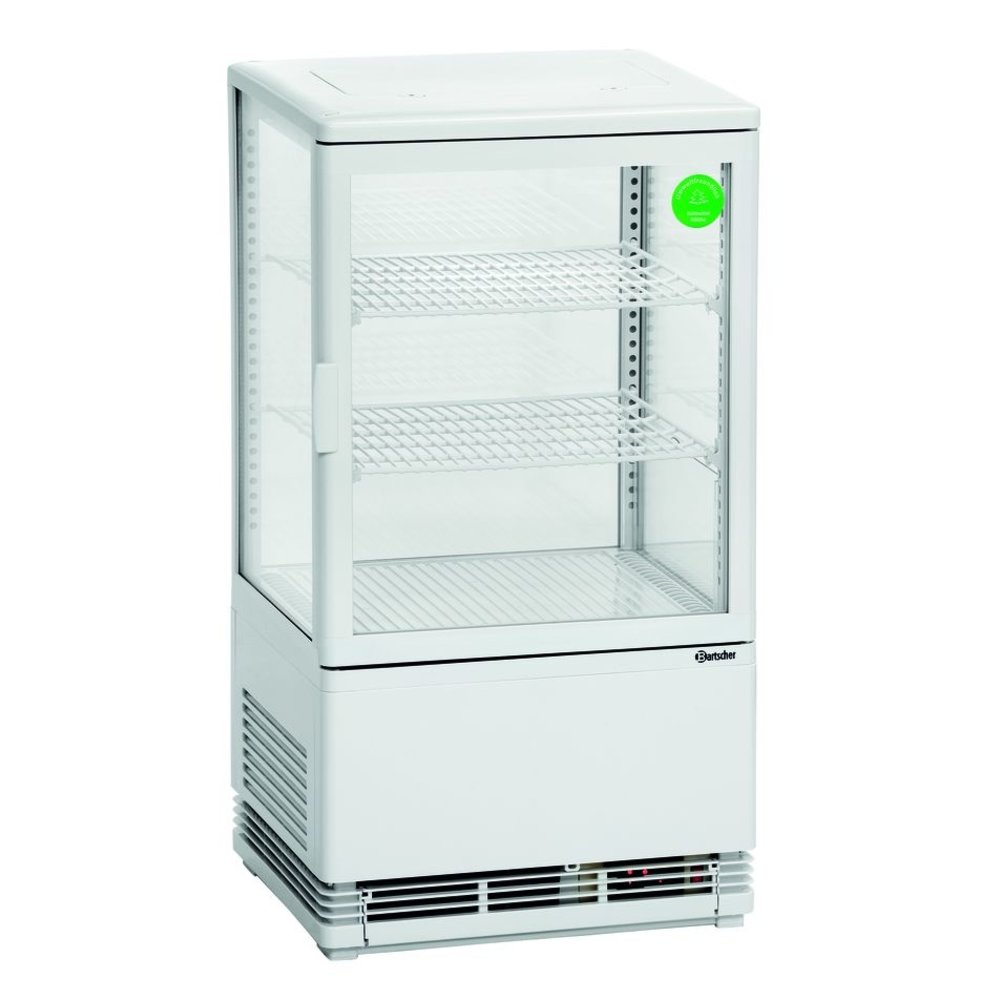Bartscher Koelvitrine | 58l | Wit | +2°c/+12°c | 3 Niveaus | 435x385x805(h)mm