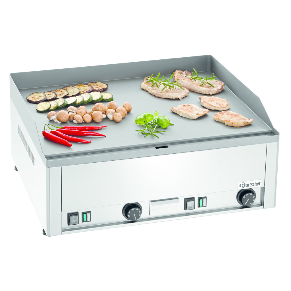 Bartscher Bakplaat/grillplaat | 650e-g | Bakplaat Glad (b)650x(d)480mm | 6kw | 660x580x310(h)mm