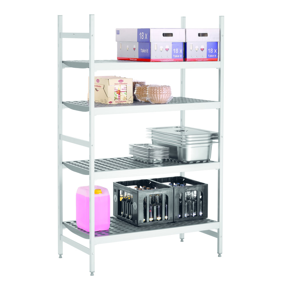 Bartscher Reksysteem Kit 2 | 4 Schappen | 1/1-2/1-2/4 GN | 1080x560x1800(h)mm