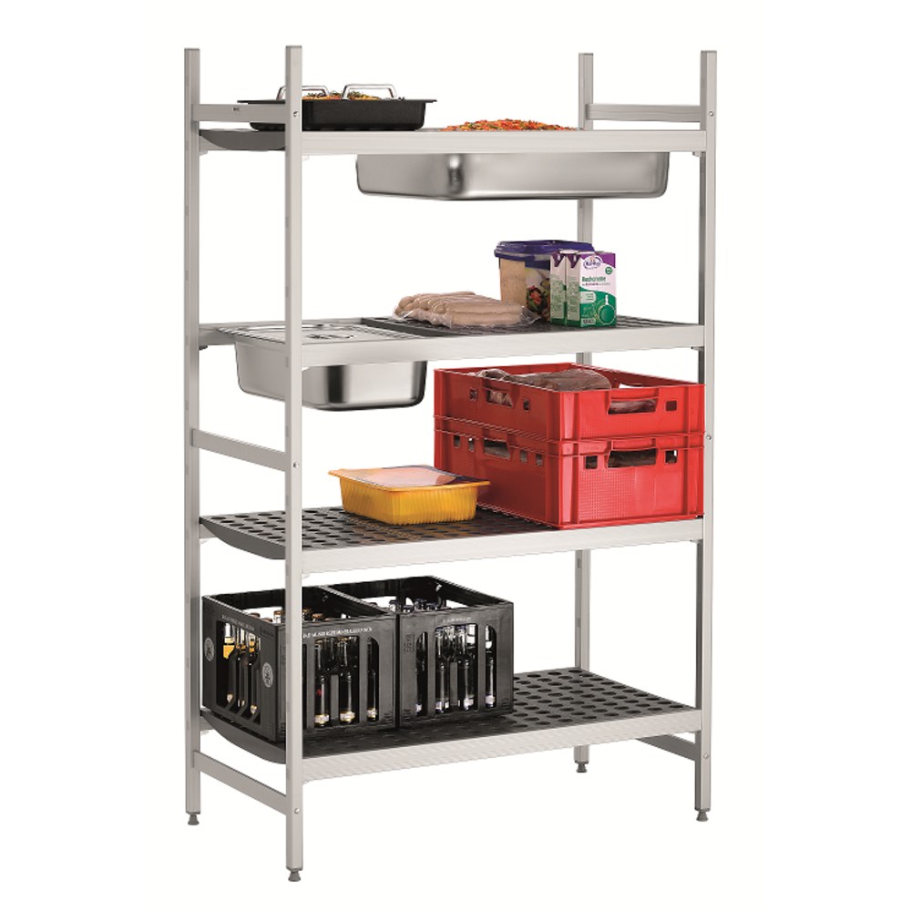 Bartscher Reksysteem Kit 2 | 4 Schappen | 1/1-2/1-2/4 GN | 1080x560x1800(h)mm