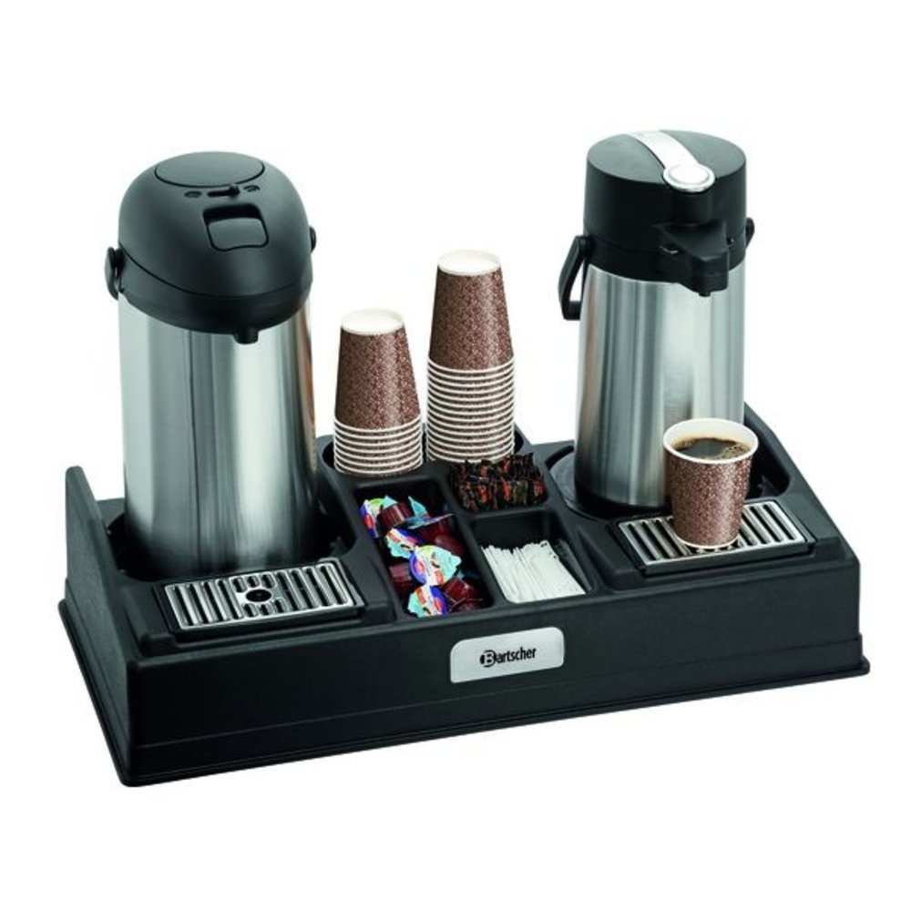 Bartscher Koffiestation Kunststof 2190 | 5 Vakken | 660x340x145(h)mm