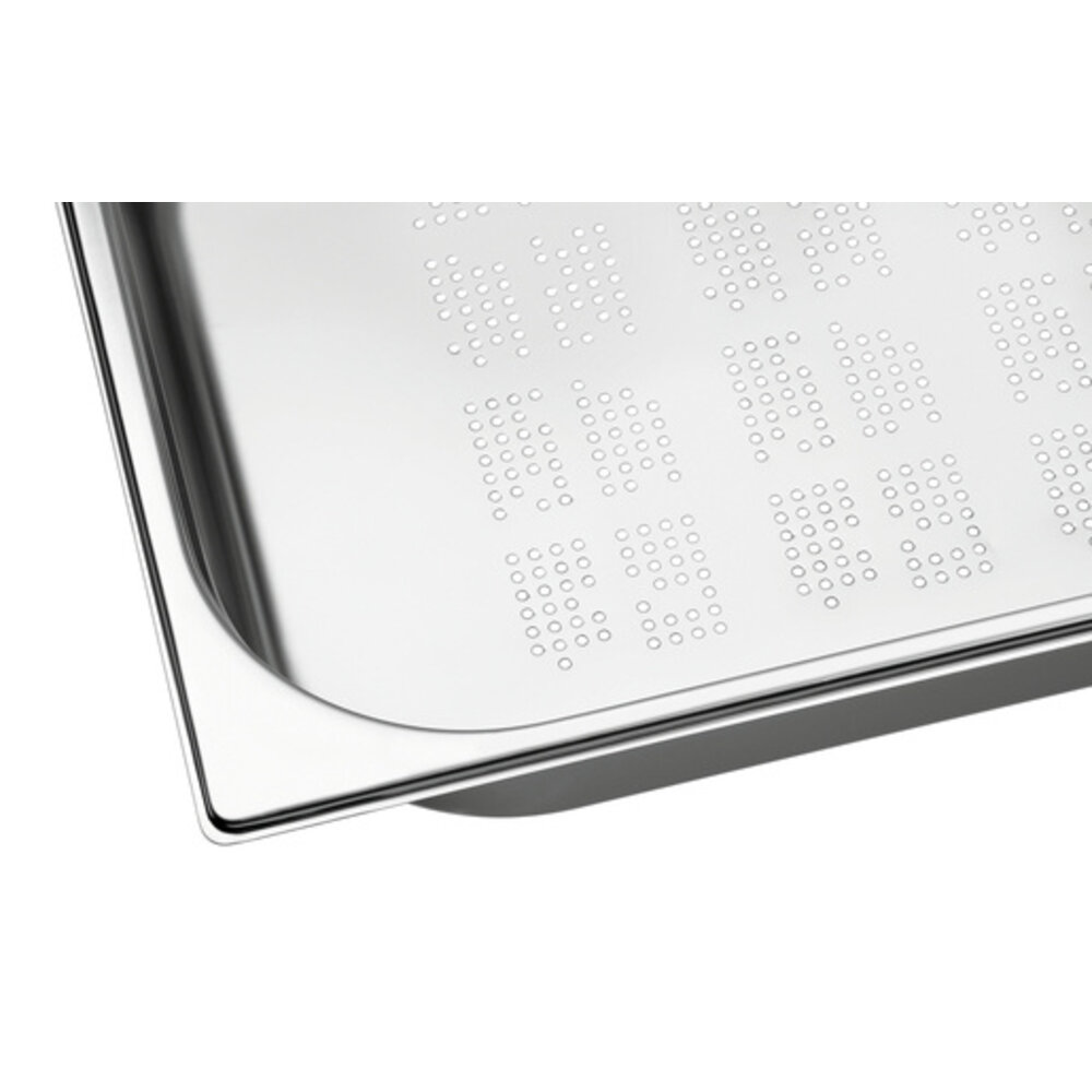 Bartscher Gn-bak | Top Line | Cns | 1/1 GN | Hoogte 65mm | Geperforeerd | 530x325x65(h)mm
