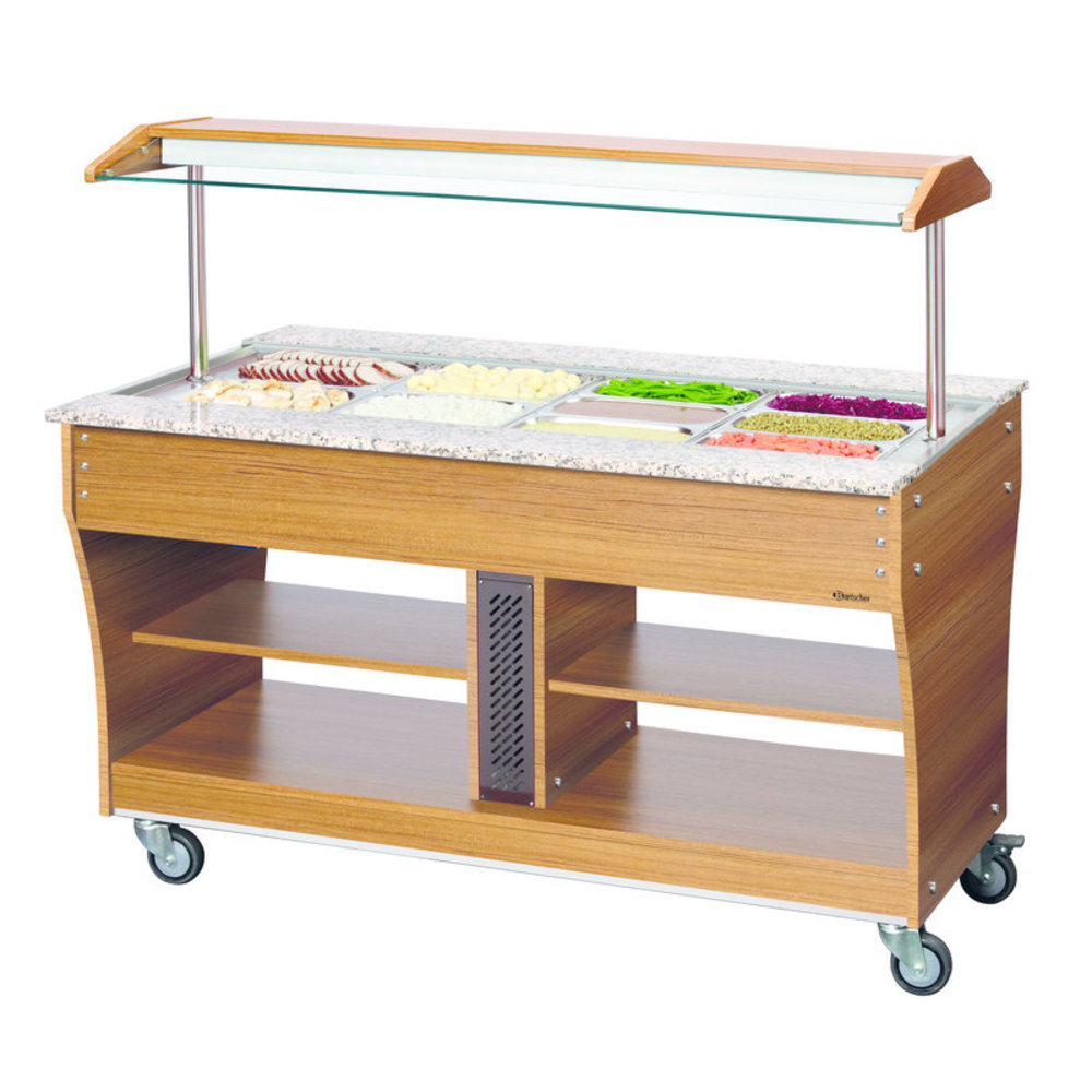 Bartscher Buffetwagen | Warm | 4x 1/1 GN | 230v | 1490x880x1370(h)mm